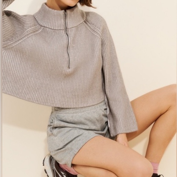 Free People Greta Half Zip Sweater - Picture 2 of 4